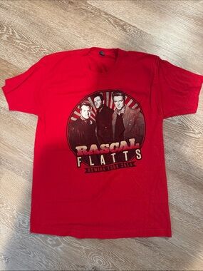 Red Graphic Rascal Flatts Tour T-Shirt